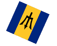 Drapeaux Amériques Barbade Sphere - Cube 