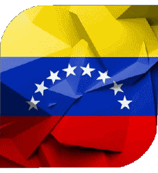 Bandiere America Venezuela Quadrato 