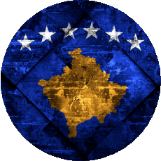 Bandiere Europa Kosovo Tondo 