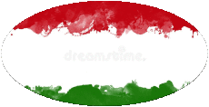 Drapeaux Europe Hongrie Ovale 