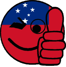 Flags Oceania Samoa Smiley - OK 