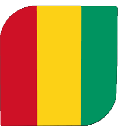 Flags Africa Guinea Square 