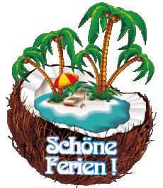 Messagi Tedesco Schöne Ferien Sfondo trasparente 23 