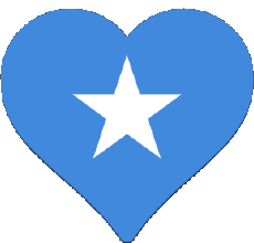 Drapeaux Afrique Somalie Coeur 