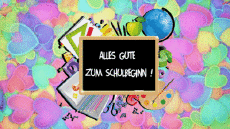Messages Allemand Alles Gute zum Schulbeginn Fond Animé 007 