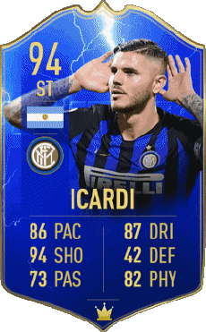 Multi Média Jeux Vidéo F I F A - Joueurs Cartes Argentine Mauro Icardi 