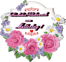 Messages Allemand Herzlichen Glückwunsch zum Muttertag 006 