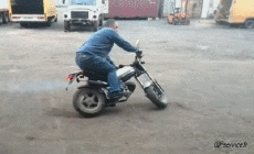 Humor -  Fun Transport Motorcycles Road - Fail 