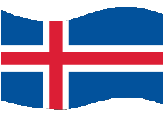 Flags Europe Iceland Rectangle 