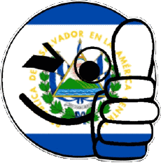 Banderas América El Salvador Smiley - OK 