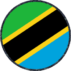 Bandiere Africa Tanzania Rond 