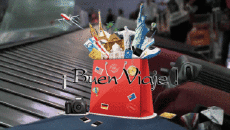 Messages Spanish Buen Viaje Animated Background 004 