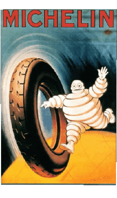 Umorismo -  Fun ARTE Poster retrò - Marchi Michelin 