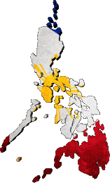 Drapeaux Asie Philippines Carte 