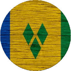 Flags America Saint Vincent and the Grenadines Round 