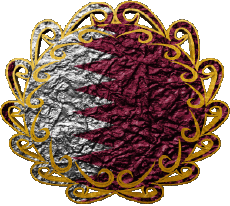 Banderas Asia Katar Forma 