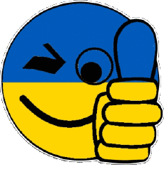 Bandiere Europa Ucraina Faccina - OK 
