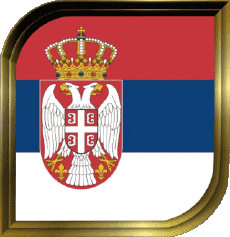 Bandiere Europa Serbia Quadrato 