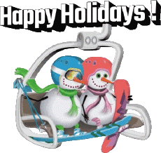 Nachrichten Englisch Happy Holidays Winter Serie 03 