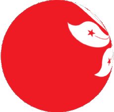 Fahnen Asien Hong Kong Kugel - Würfel 