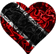 Flags America Trinité et Tobago Heart 