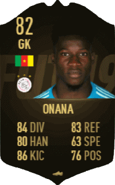 Multimedia Videospiele F I F A - Karten Spieler Kamerun André Onana 
