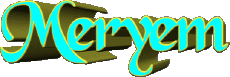 First Names FEMININE - Maghreb Muslim M Meryem 