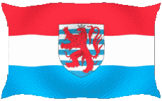 Banderas Europa Luxemburgo Ondulación 