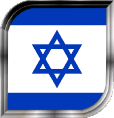 Drapeaux Asie Israël Carré 