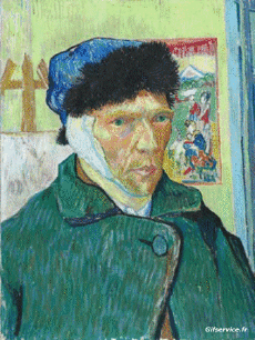 Humor -  Fun Morphing - Sehen Sie aus wie Maler Künstler Eindämmung Covid Kunst Nachbildungen Herausforderung Van Gogh 
