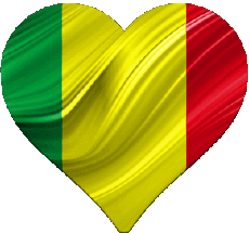 Flags Africa Mali Heart 