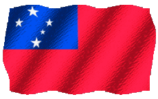 Drapeaux Océanie Samoa Ondulation 