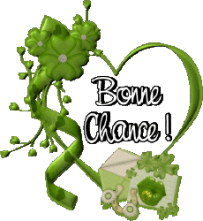 Messages French Bonne Chance Transparent Background 07 