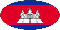 Banderas Asia Camboya Diverso 