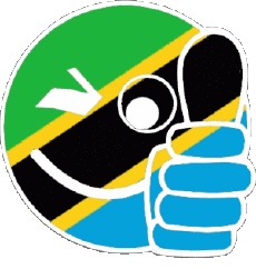 Drapeaux Afrique Tanzanie Smiley - OK 