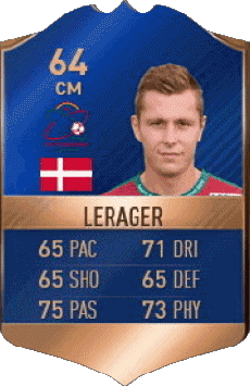 Multimedia Vídeo Juegos F I F A - Jugadores  cartas Dinamarca Lukas Lerager 