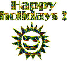 Nachrichten Englisch Happy Holidays Transparenter Hintergrund 04 