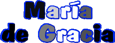 Nombre FEMENINO - España M Compuesto María de Gracia 