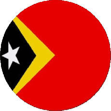 Drapeaux Asie Timor Oriental Rond 
