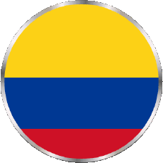 Fahnen Amerika Kolumbien Rond 