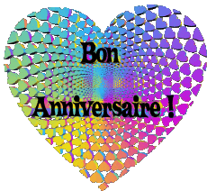 Mensajes Francés Bon Anniversaire Coeur 013 