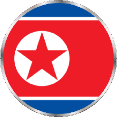 Fahnen Asien Nordkorea Verschiedene 