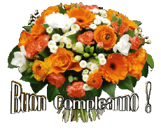 Mensajes Italiano Buon Compleanno Floreale Fondo transparente 006 