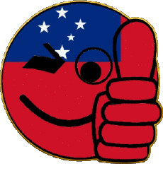 Fahnen Ozeanien Samoa Smiley - OK 