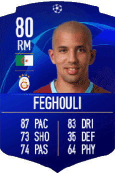 Multimedia Vídeo Juegos F I F A - Jugadores  cartas Argelia Sofiane Feghouli 