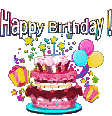 Messagi Inglese Happy Birthday Cakes 003 