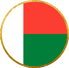 Fahnen Afrika Madagaskar Runde 