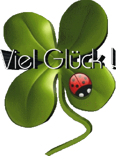Messages German Viel Glück Transparent Background 01 