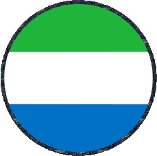 Fahnen Afrika Sierra Leone Runde 