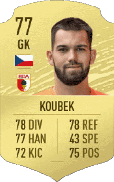 Multimedia Vídeo Juegos F I F A - Jugadores  cartas Republica checa Tomás Koubek 